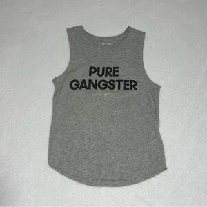 Spiritual gangster gray tank top size XS
